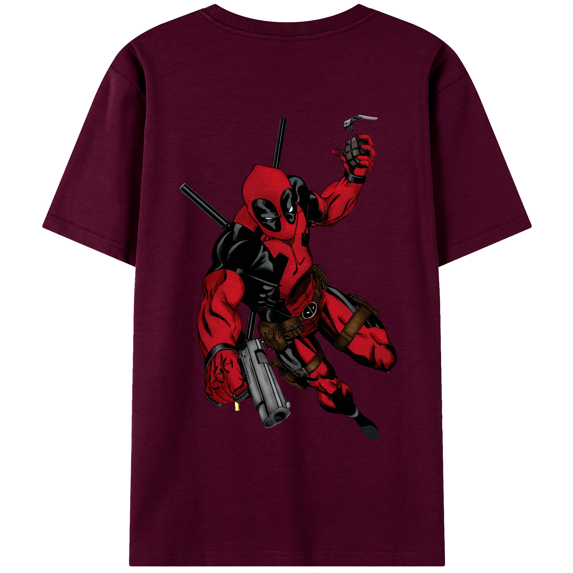 （画像用） Deadpool デッドプール レディース半袖Tシャツ(バックプリント)